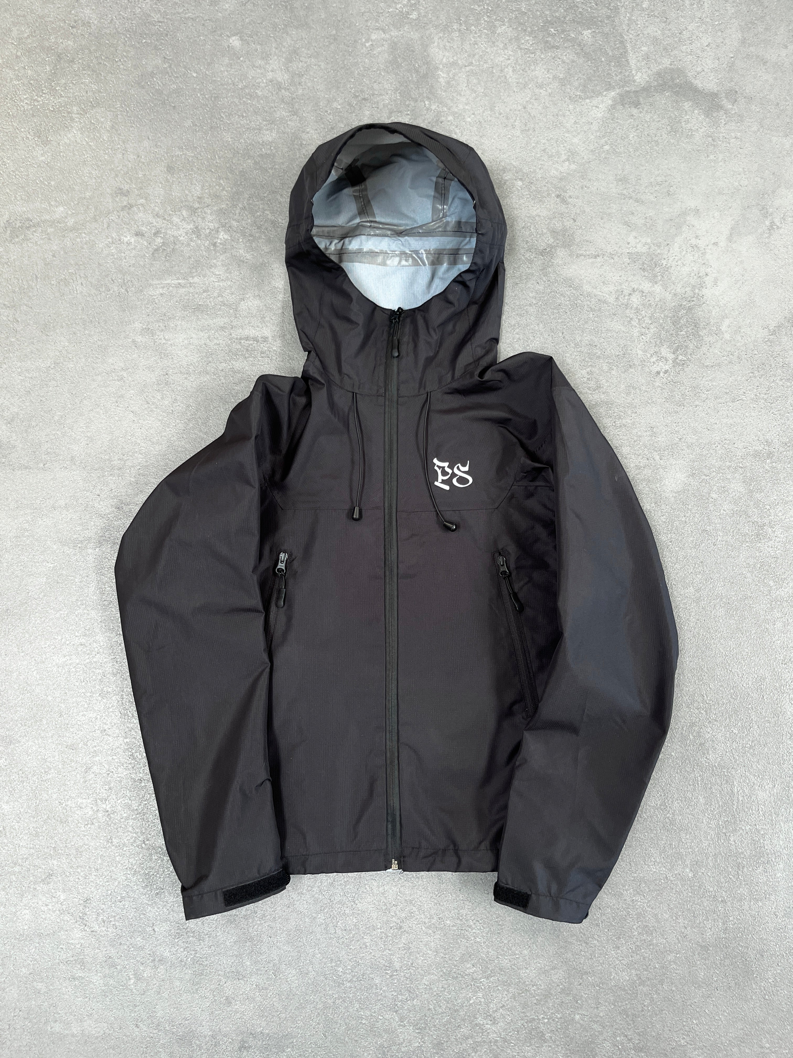 BLACK RIPSTOP RAIN JACKET