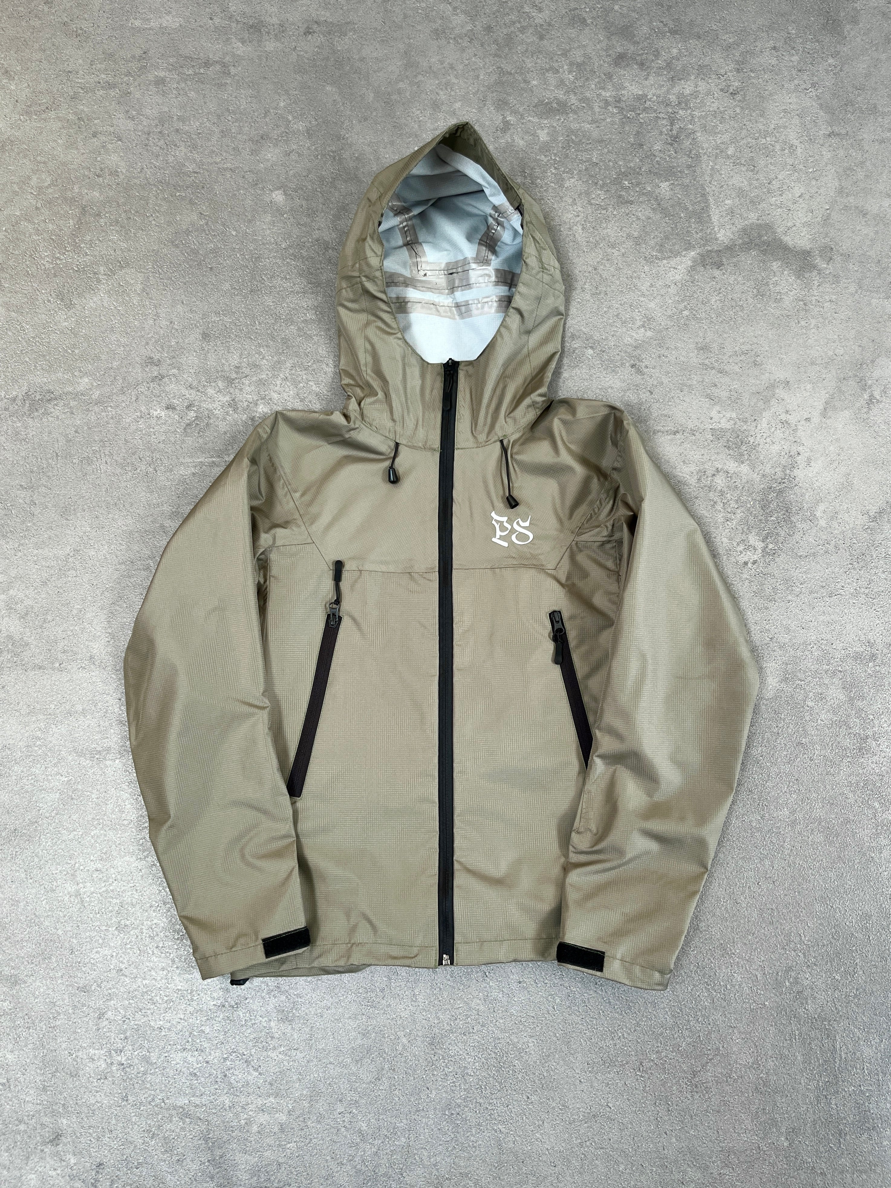 KHAKI RIPSTOP RAIN JACKET