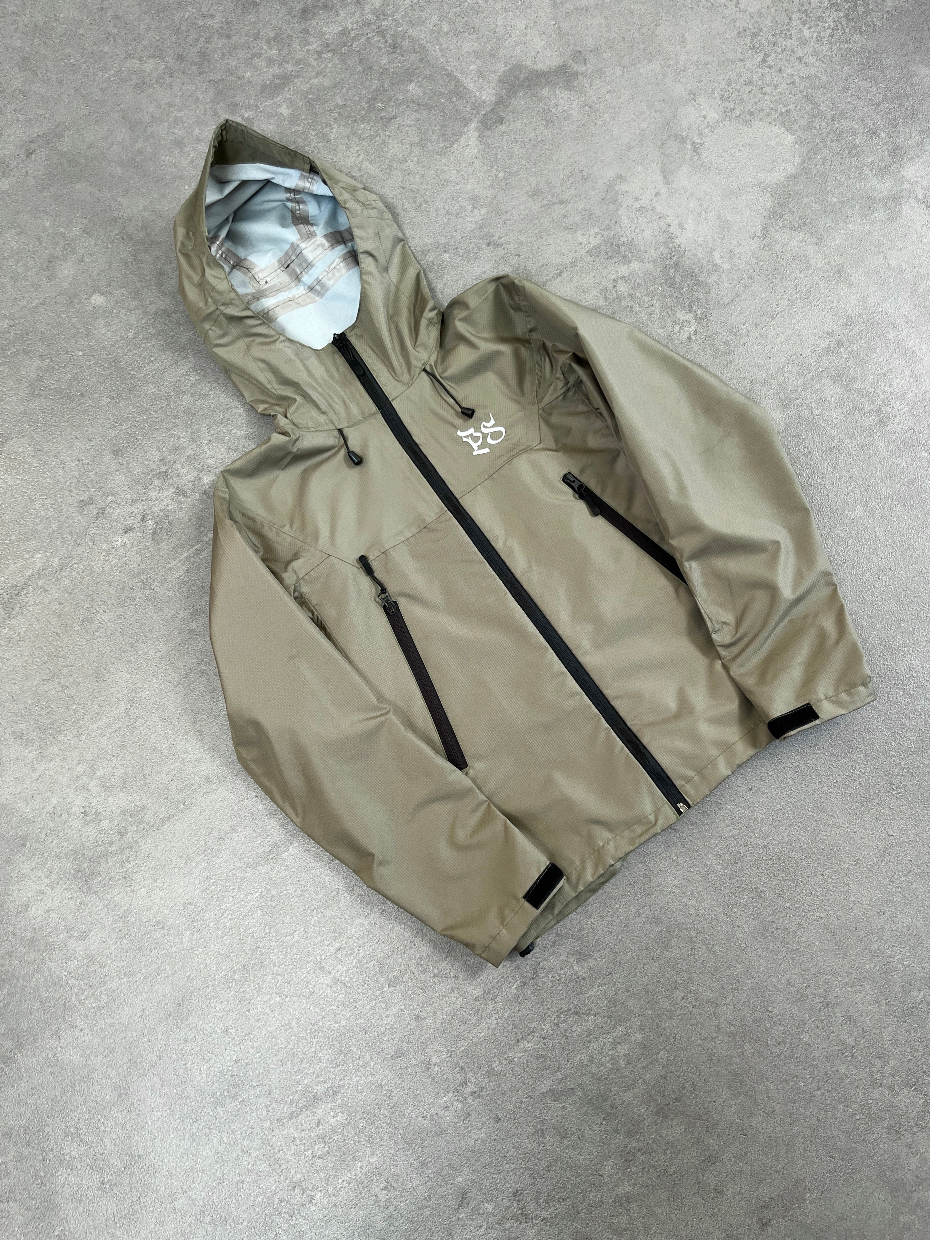 KHAKI RIPSTOP RAIN JACKET - Image 2