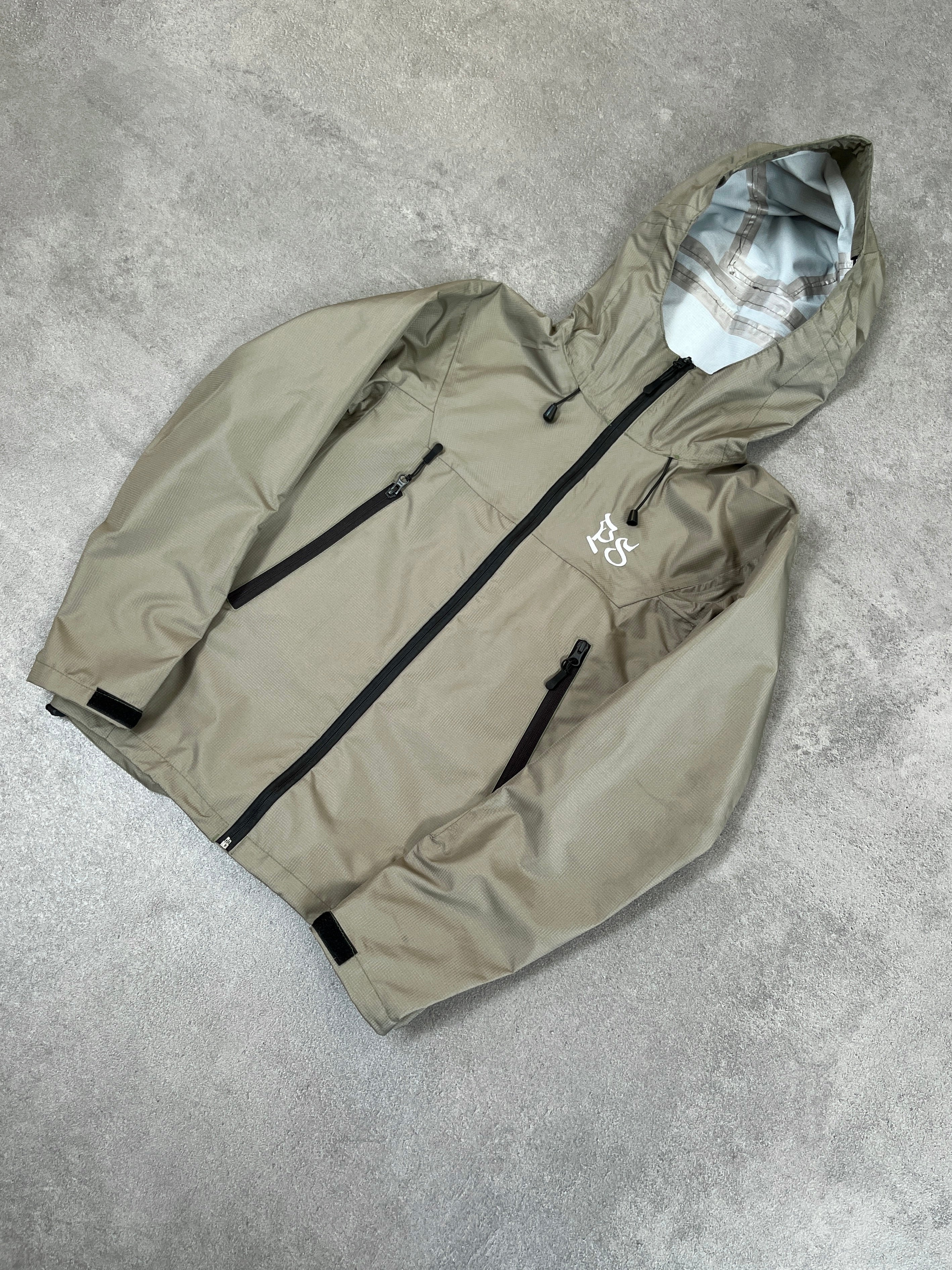 KHAKI RIPSTOP RAIN JACKET - Image 3