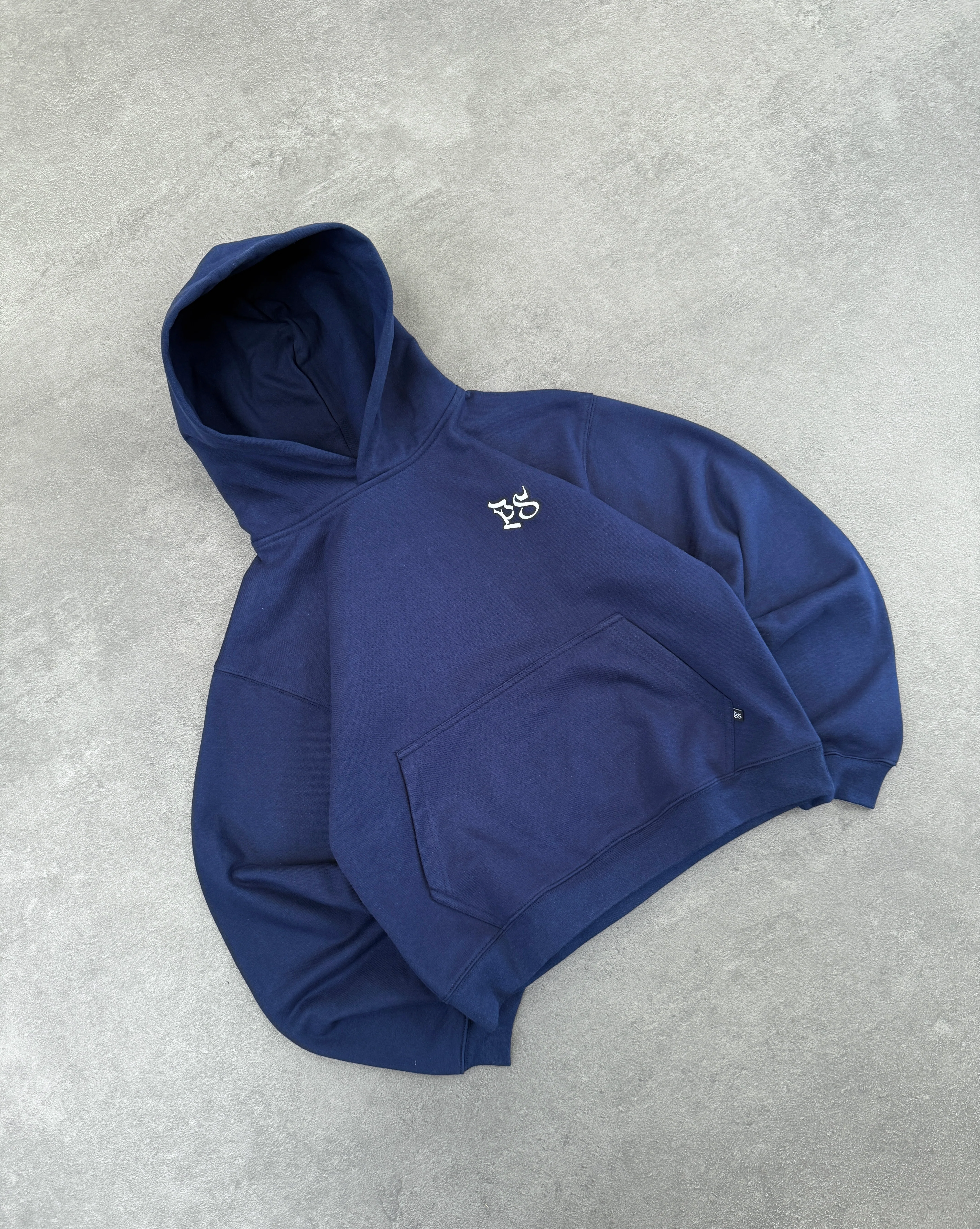 NAVY BOXY HOODIE - Image 5