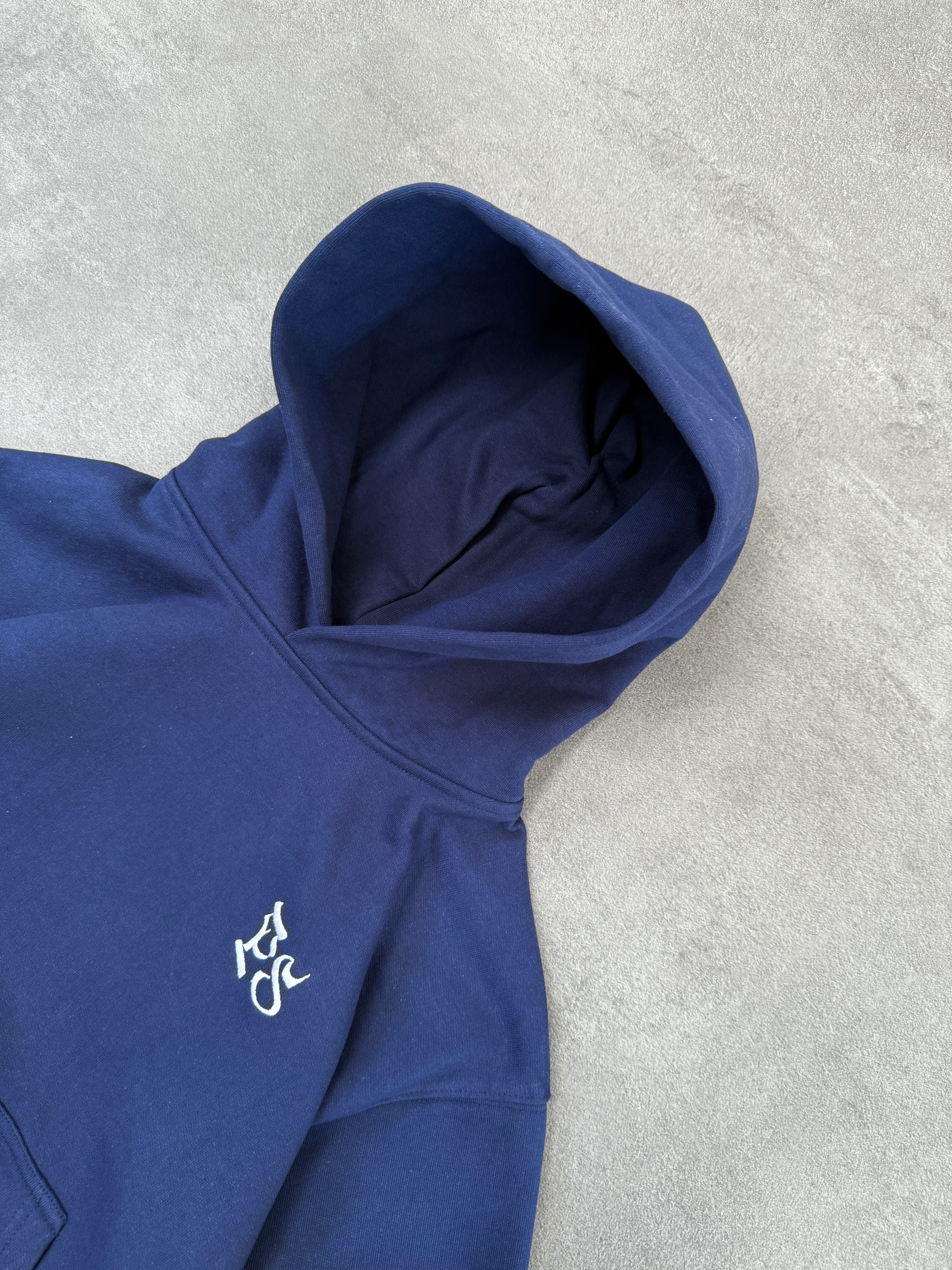 NAVY BOXY HOODIE - Image 6