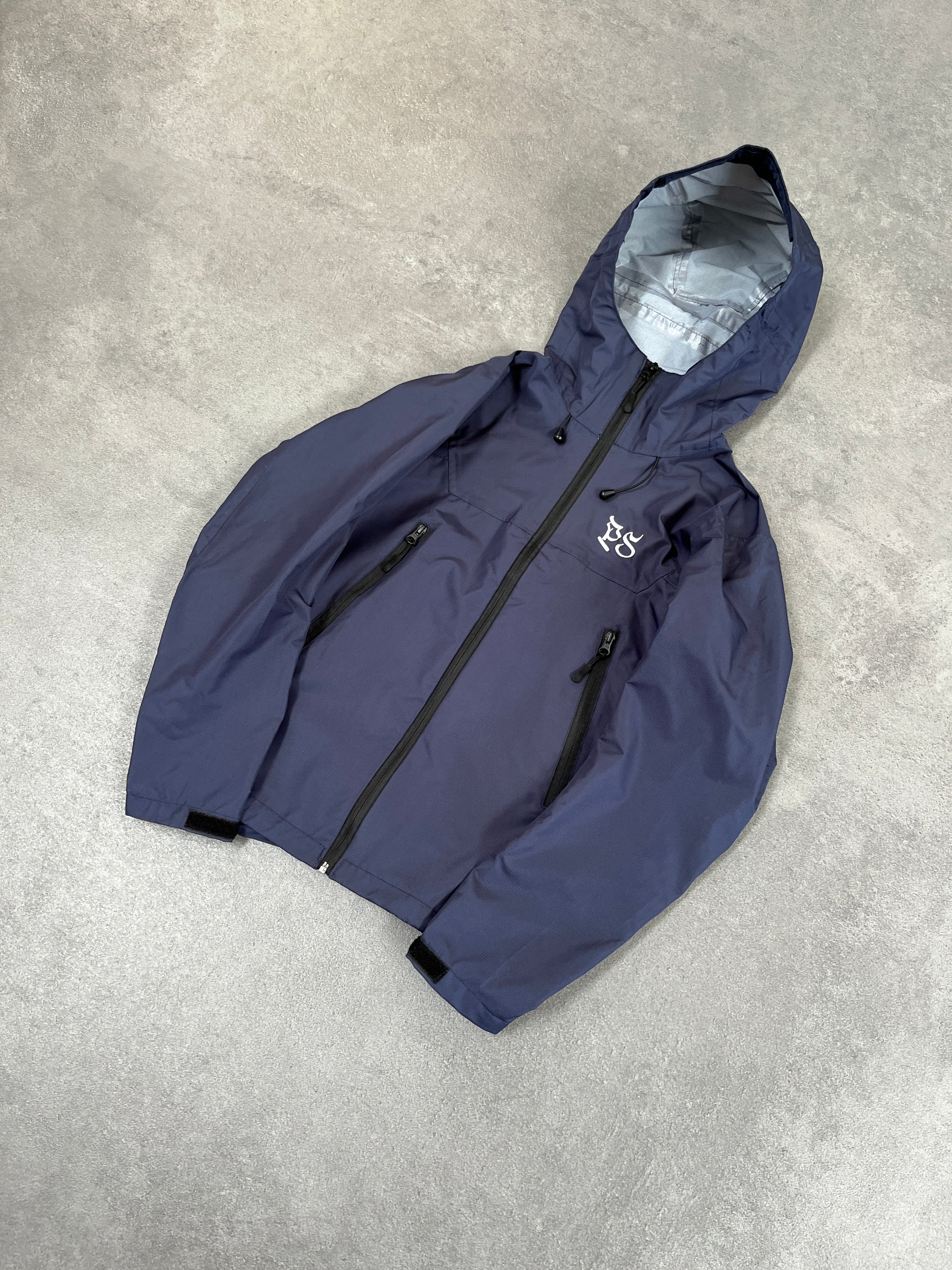 NAVY RIPSTOP RAIN JACKET - Image 3
