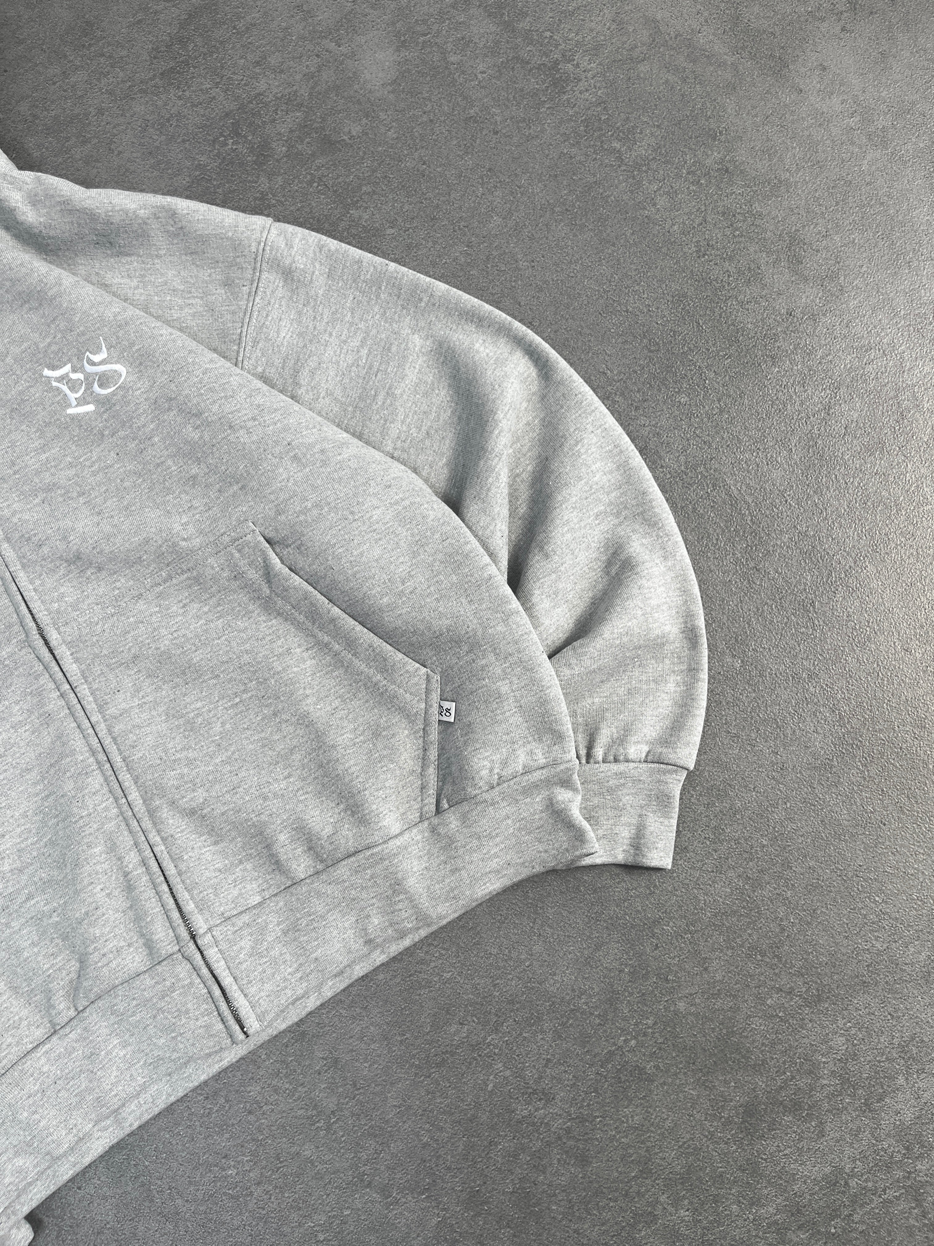 OG GRAY ZIP-HOODIE - Image 4