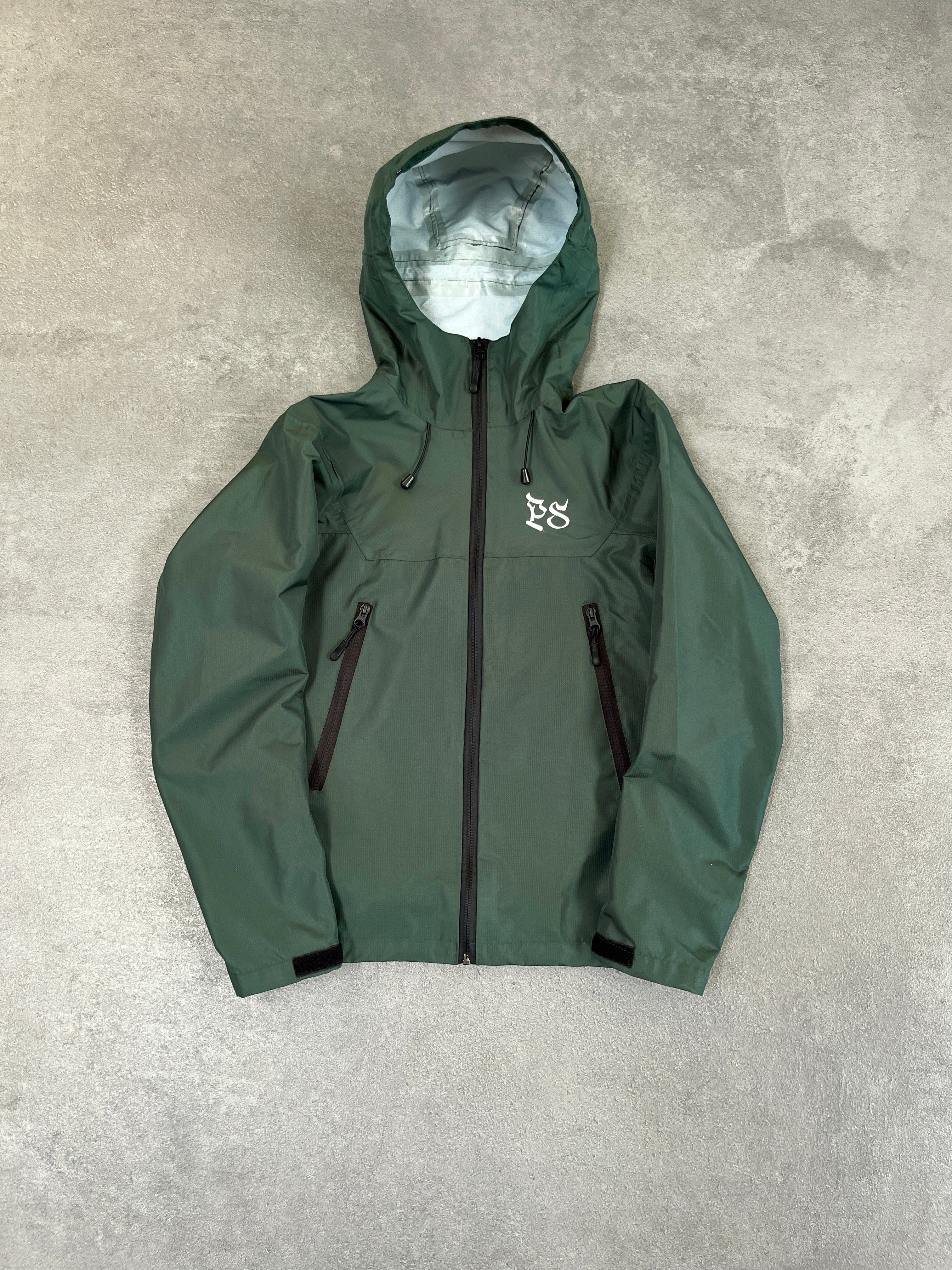 PINE GREEN RIPSTOP RAIN JACKET