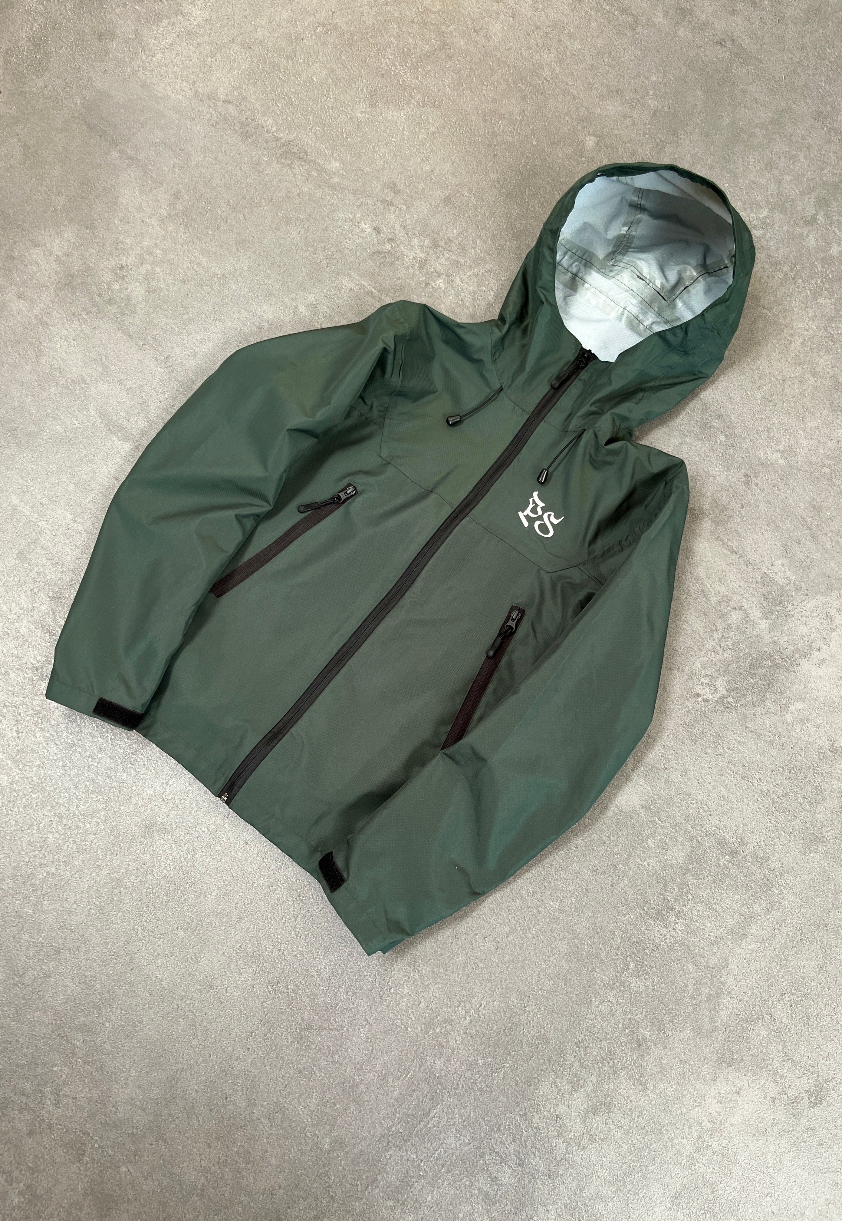 PINE GREEN RIPSTOP RAIN JACKET - Image 3